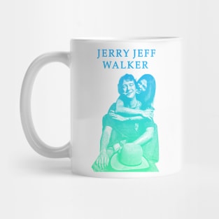 Jerry Jeff Walker 23-green solid style, Mug